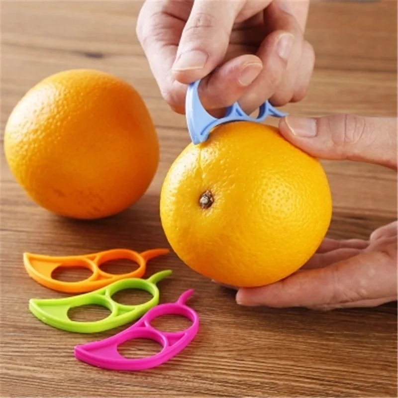 Plastic Orange Peeler Lemon Grapefruit Fruit Slicer Easy Peeler Peeler Peeling Knife Cooking Tools Kitchen Accessories