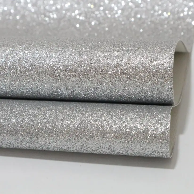 1PC 21CM*29CM A4 Glitter Synthetic Artificial Faux PU Leather Sheet Fabric Diy Bows Craft Supplies