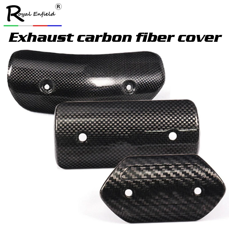 Motorcycle Project Exhaust Muffler Carbon Fiber Protector Heat Shield Cover Guard Anti-Scalding Cover for TMAX530 CB400 Z900