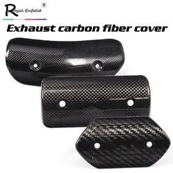 Motorcycle Project Exhaust Muffler Carbon Fiber Protector Heat Shield Cover Guard Anti-Scalding Cover for TMAX530 CB400 Z900