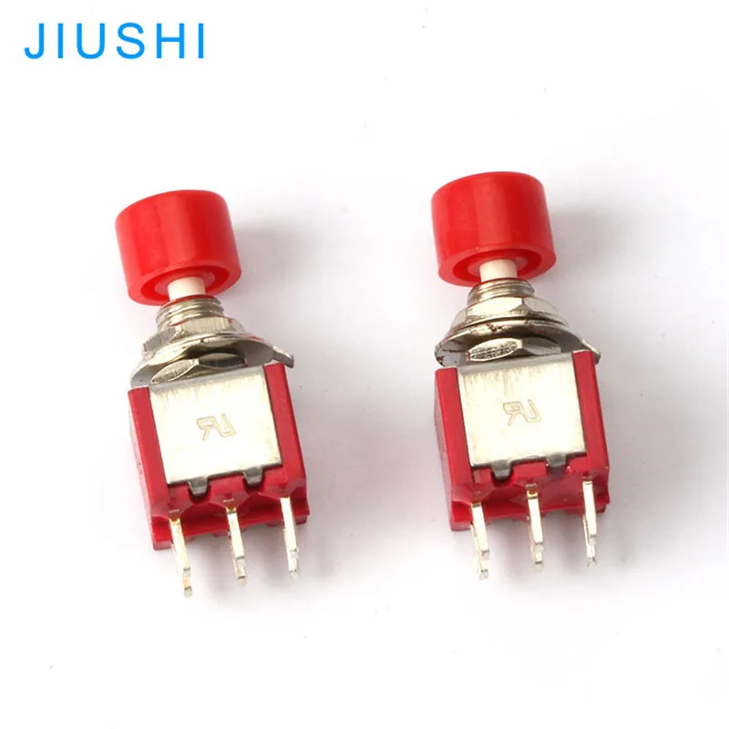 PS-202 6mm mini push button switch red green 6 pin