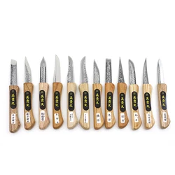 12pcs/set Japan imported green paper steel handmade knife graft carving knife handmade floral gardening wood carving