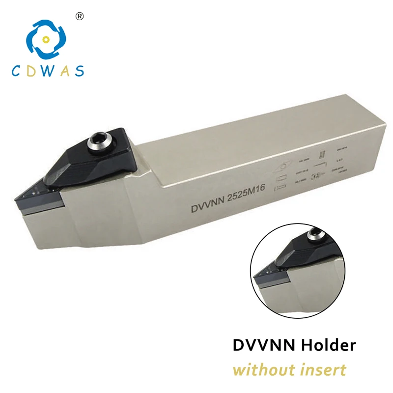 DVVNN2020K16 DVVNN2525M16 Turning Tool Holder DVVNN Lathe Cutting Tools for VNMG1604 Carbide Insert CNC Lathe Cutter Tool