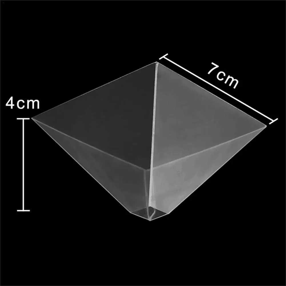 3D Hologram Pyramid Display Projector Video Stand Universal Mini Durable Portable Projectors For Smart Mobile Phone