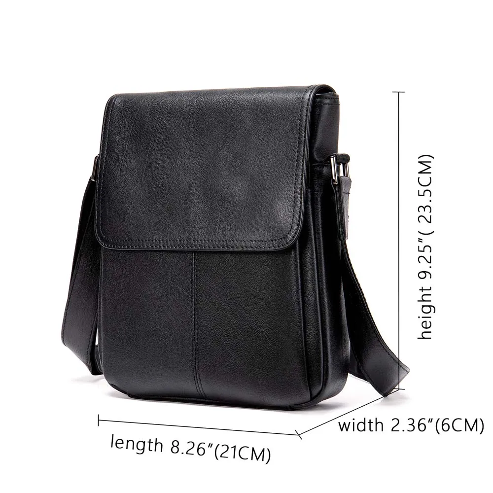 WESTAL Men\'s Shoulder Bag Genuine Leather Men\'s Fashion Designer Bag for Men Crossbody Bags Male Purse Casual Messenger Bags Man