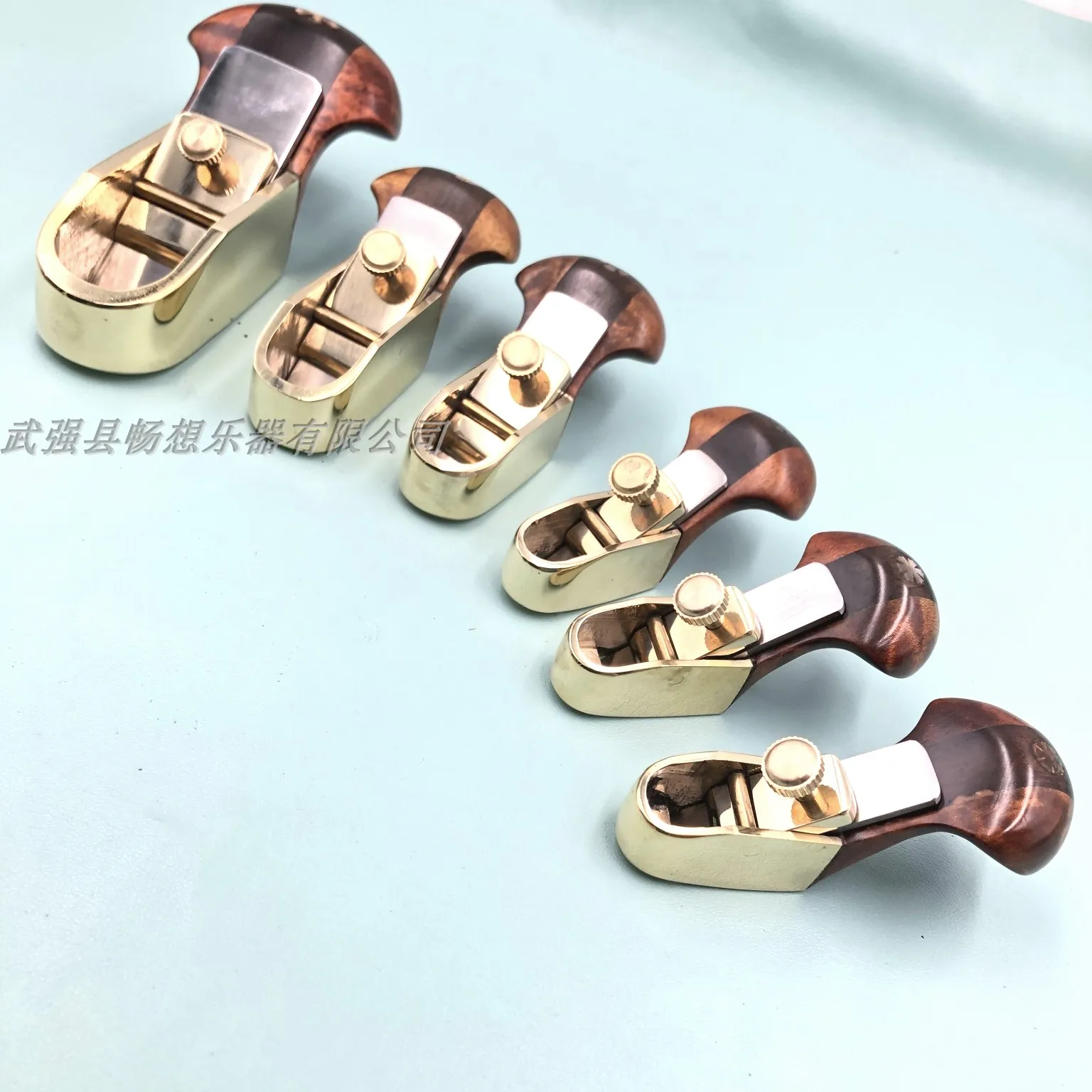 6pcs different Thumb brass convex-bottom planes .cello bass.woodworking tool