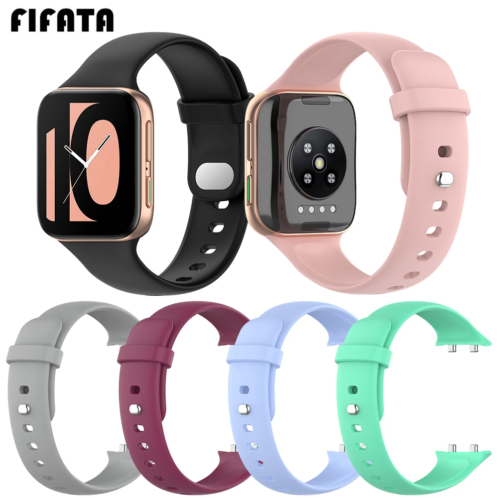 FIFATA-Correa deportiva de silicona suave para OPPO Watch, repuesto de pulsera inteligente de 41MM y 46MM, correa para OPPO Watch 41 46