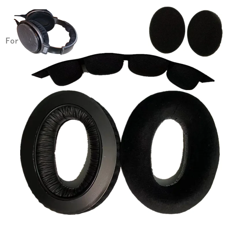 Replacement 1 pair Ear Pads And 1 piece Headband Cushions for SENNHEISER HD650 HD600 HD580 HD660 S HD565 HD545 Headphones