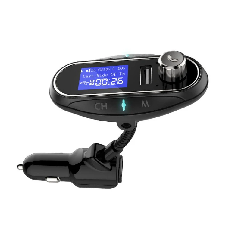 FM Transmitter Wireless Bluetooth-compatible Audio Modulator Handsfree Car Kit Car MP3 Player With TF Slot AUX Input MP3