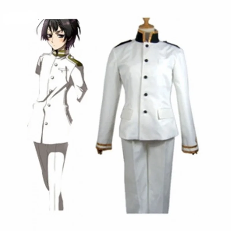 

High Quality Axis Powers Hetalia Japan Cosplay Costume White Military Uniform For Halloween Christmax