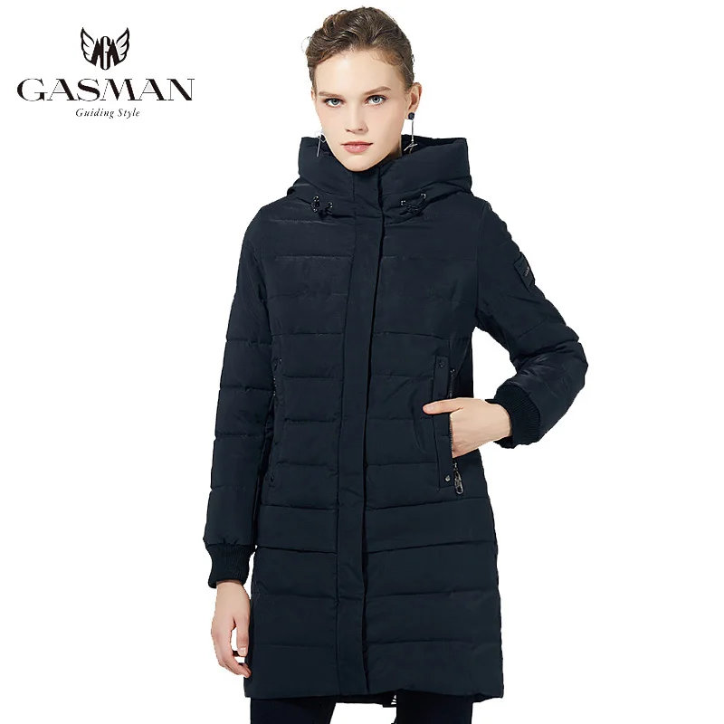 GASMAN 2022 Long Coat Jacket Down Winter Coat Women Hooded Warm Parka Coat High Quality Female New Winter Windproof Jacket 1820