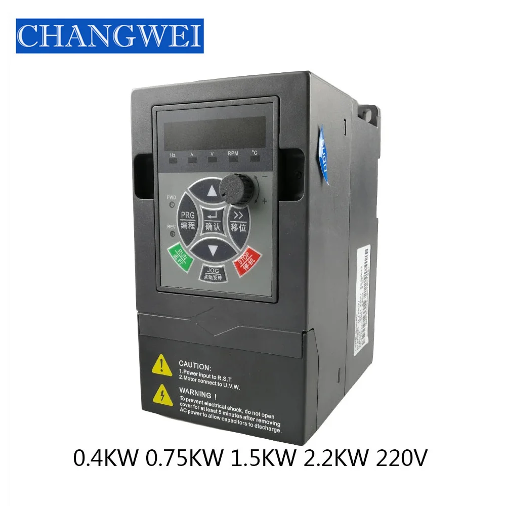 Single access universal frequency converter 1.5KW 2.2KW 4KW 220V VFD 3 Phase Output Frequency Converter Adjustable Speed