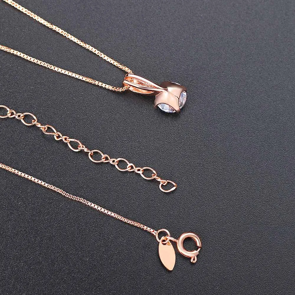 ZHOUYANG Top Quality Noble Crystal  Rose Gold Color Fashion Pendant Jewelry Made with Austria Crystal ZYN330