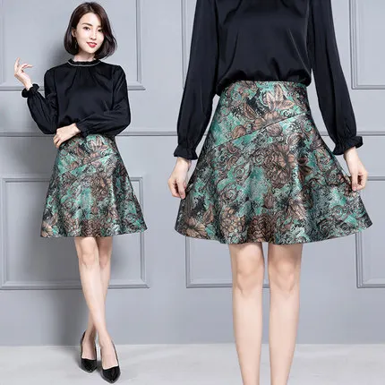 Top brand New Fashion 2020 Genuine Sheep Real Leather Skirt K29  high quality