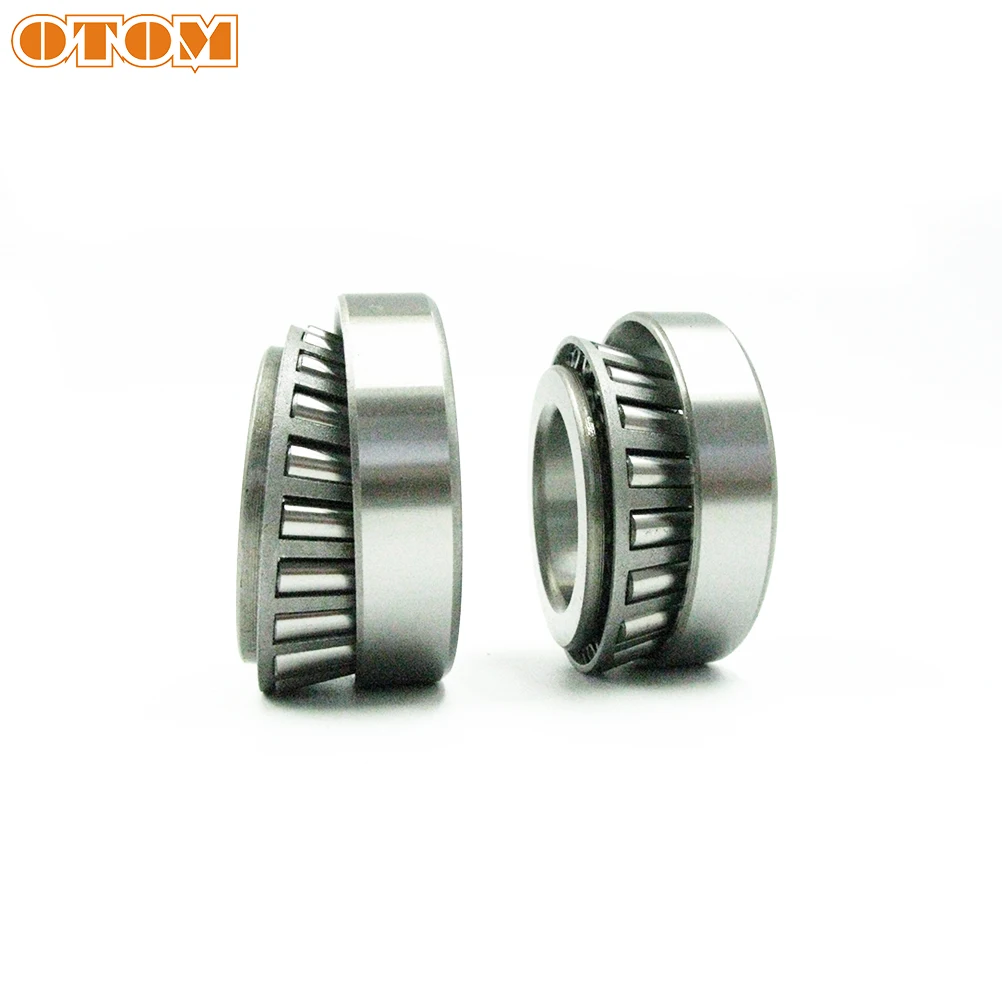 OTOM 1 Pair Motorcycle Steering Bearing System Steering Parts Rod Taper Bearing Kit Steel For KAWASAKI KX KXF SUZUKI RMZ 250 450