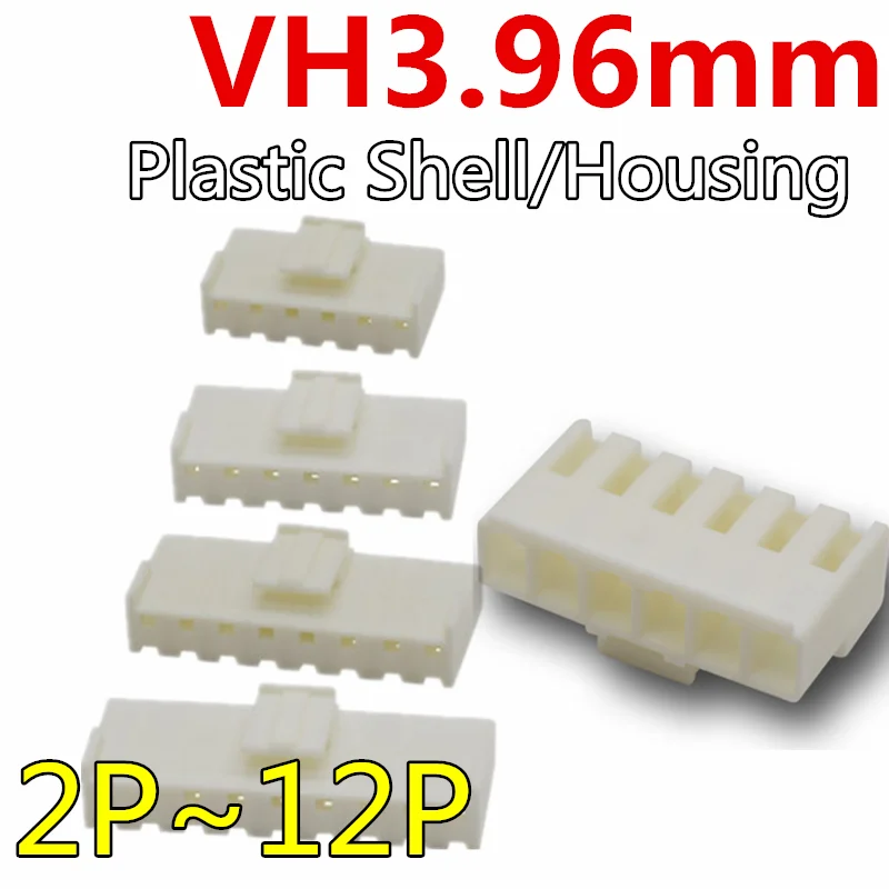 20pcs/lot VH3.96mm Plastic Shell / Housing VH-Y 2P/3P/4P/5P/6P/7P/8P/9P/10P/11P/12P VH 3.96 White connector 3.96mm Pitch