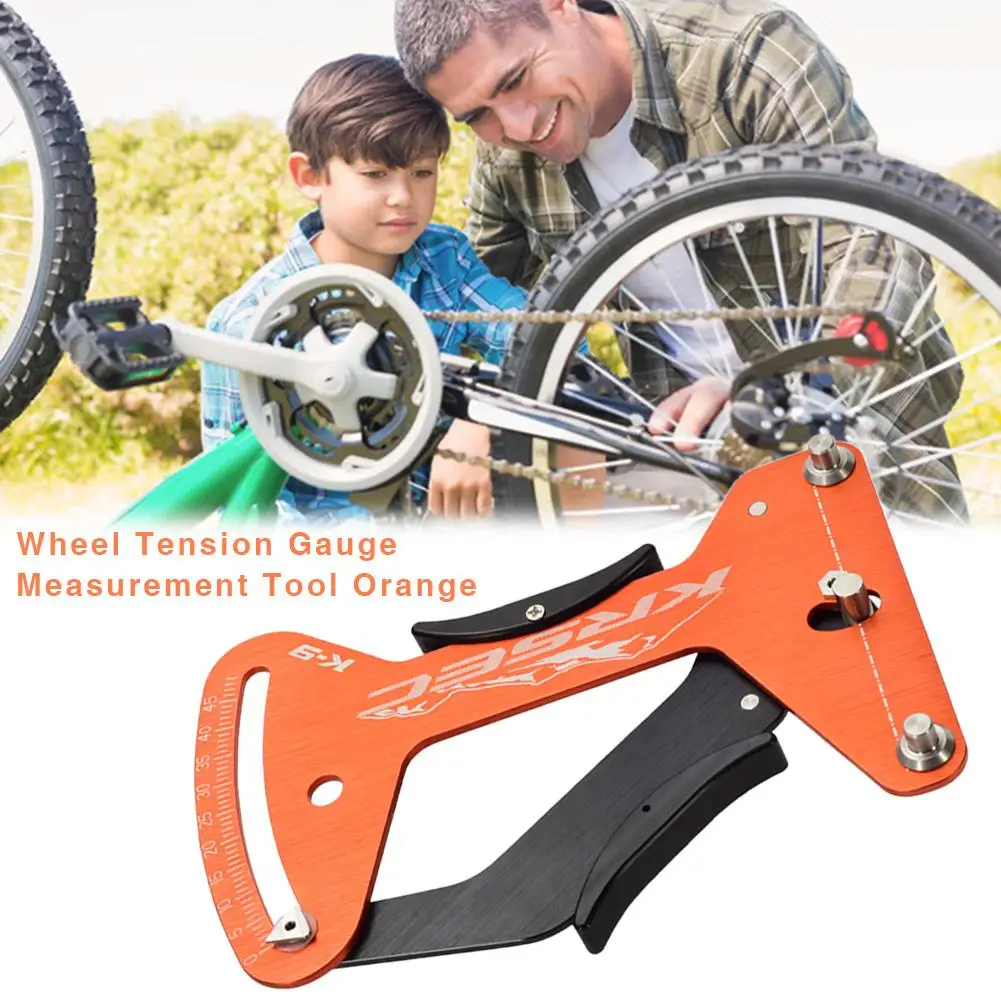 Orange Deckas Bike Indicator Attrezi Meter Tensiometer Bicycle Spoke Tension Wheel Builders Tool Bicycle Spoke Repair Tool