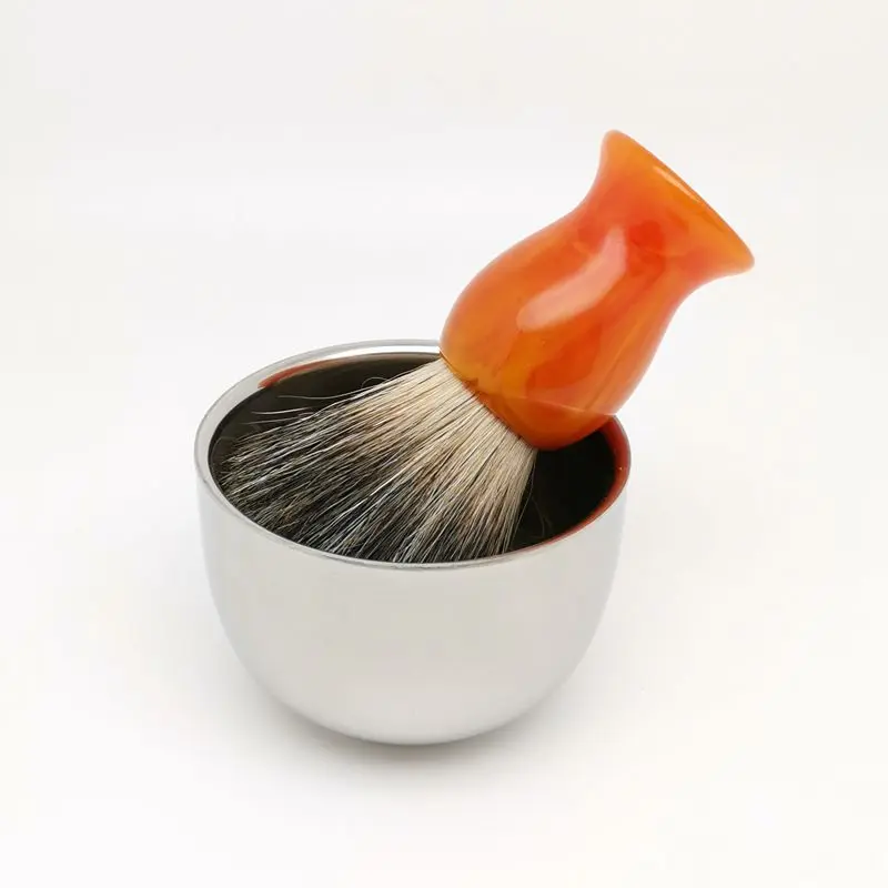 TEYO Pure Badger Hair Shaving Brush and Shaving Bowl Set Perfect for Shave Cream