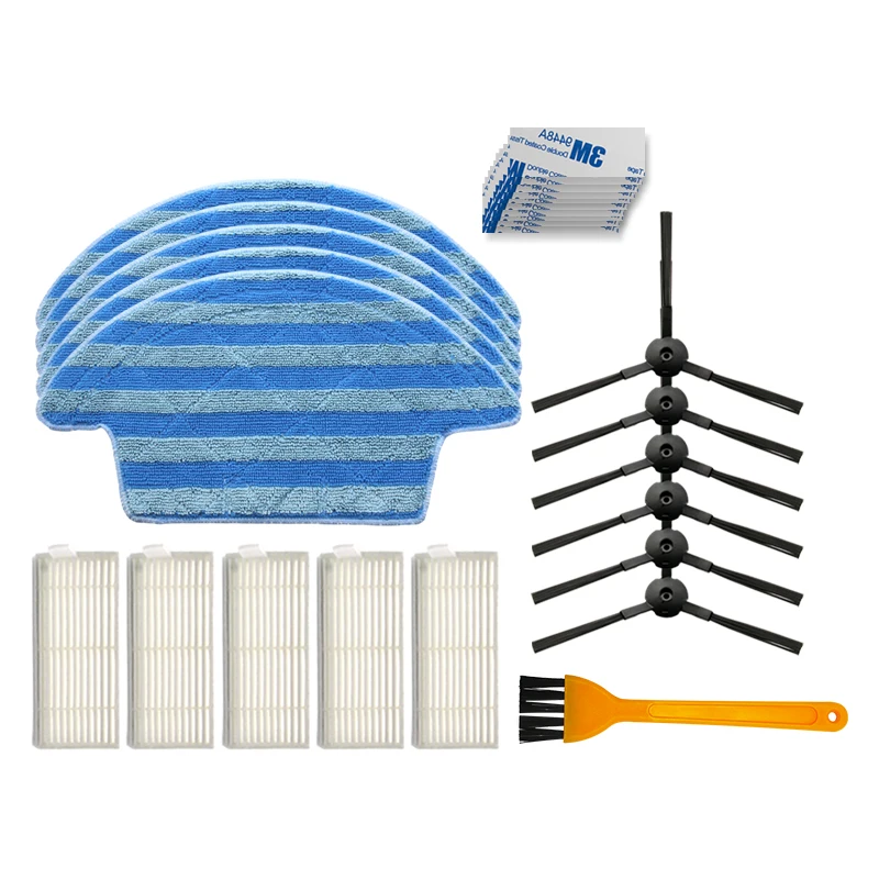 Wymienny filtr HEPA ścierka do mopa główny główny filtr siatkowy szczotka boczna zestawy zapasowe do Chuwi iLife V55 Pro odkurzacz Robot