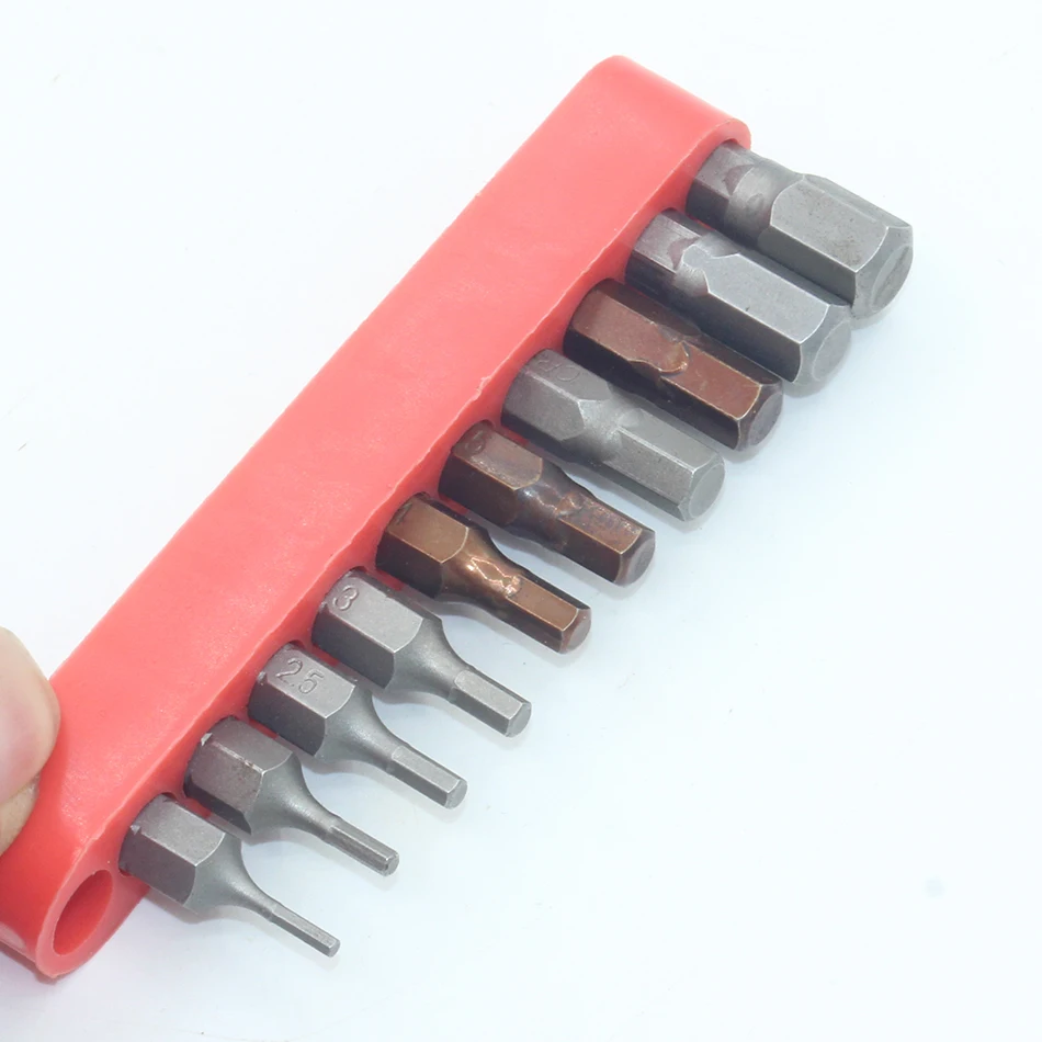 long 25mm S2 alloy steel Hex Head Screwdriver Bits 1/4 Inch Hex Magnetic Electric Screwdriver Tools