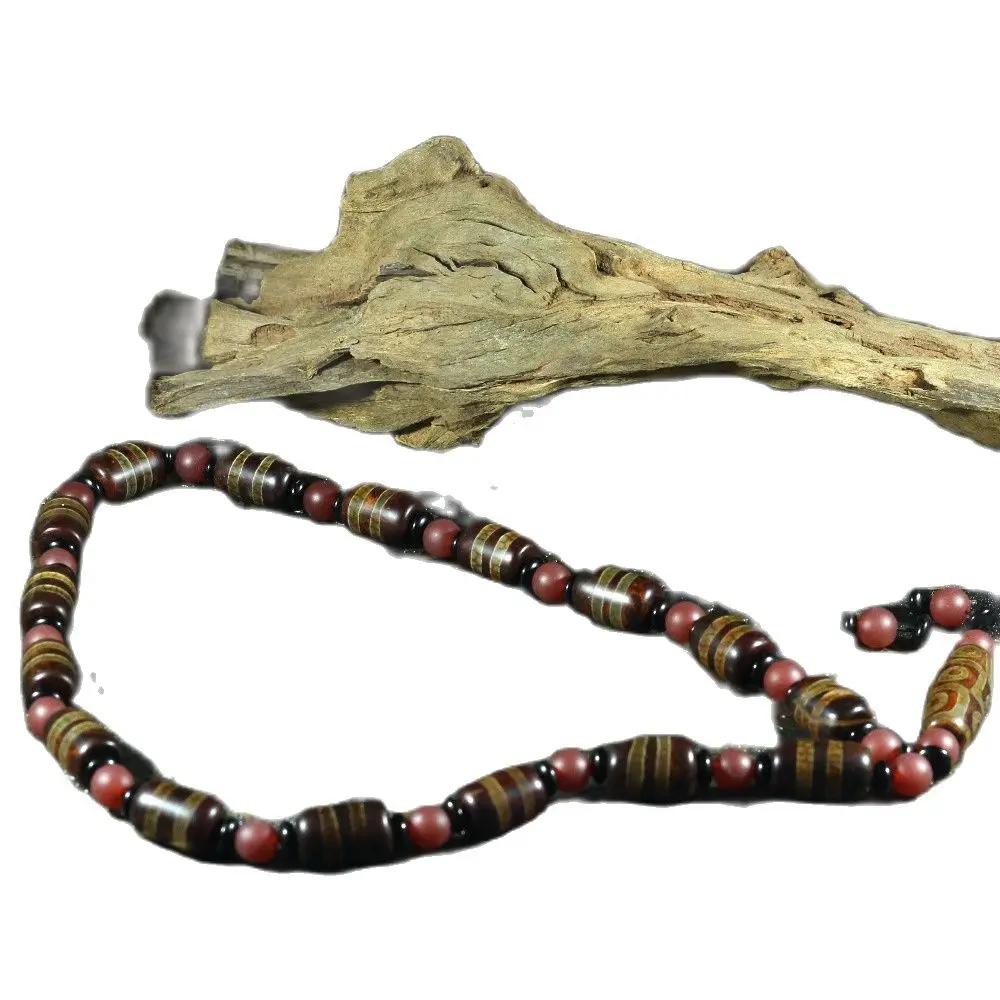 Nine-Eye Tianzhu Natural Tibet Nine Shale Raw Stone True Necklace Hanging