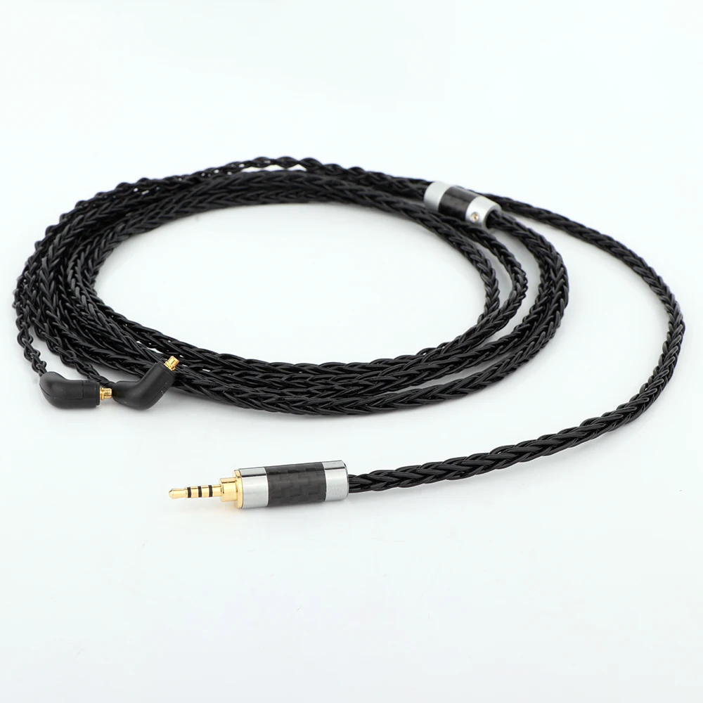 Hifi 2.5mm plug earphone cable Etymotic ER4 XR SR ER4SR ER4XR ER3sr 8cores Single Crystal headphone cable 1.2m (4ft)