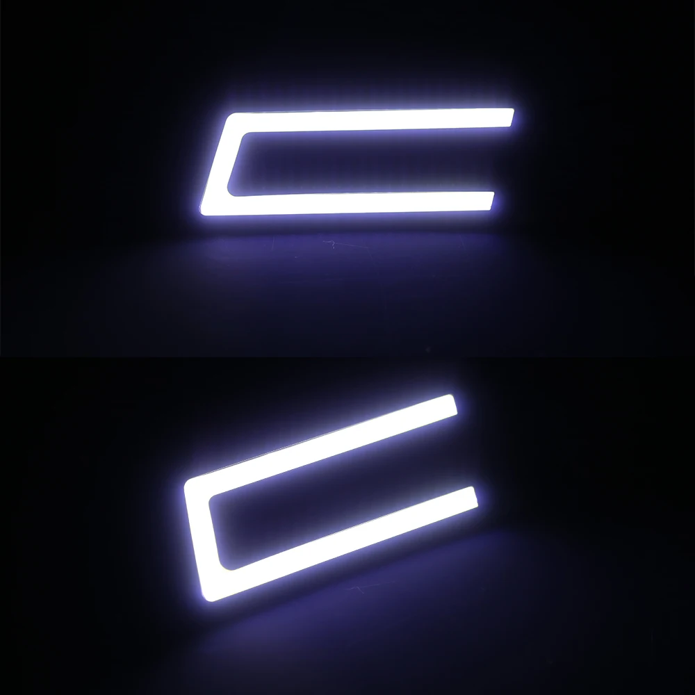 Nlpearl 2pcs Car Light Assembly DRL Led COB Car LED Daytime Running Light for Car Offroad SUV Auto LED External Driving Fog Lamp