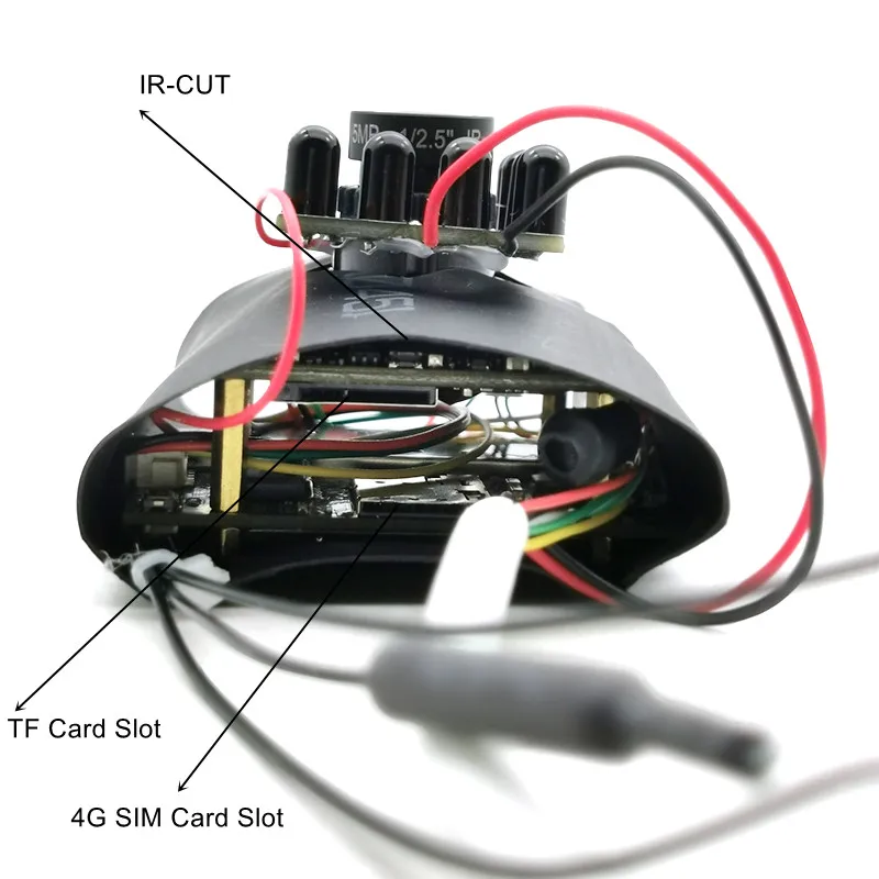 940NM IR Night Vision 4G SIM Card IP Camera 1080P 5MP HD Wireless CCTV Security Camera Module P2P  Audio SD Card Slot Camhi