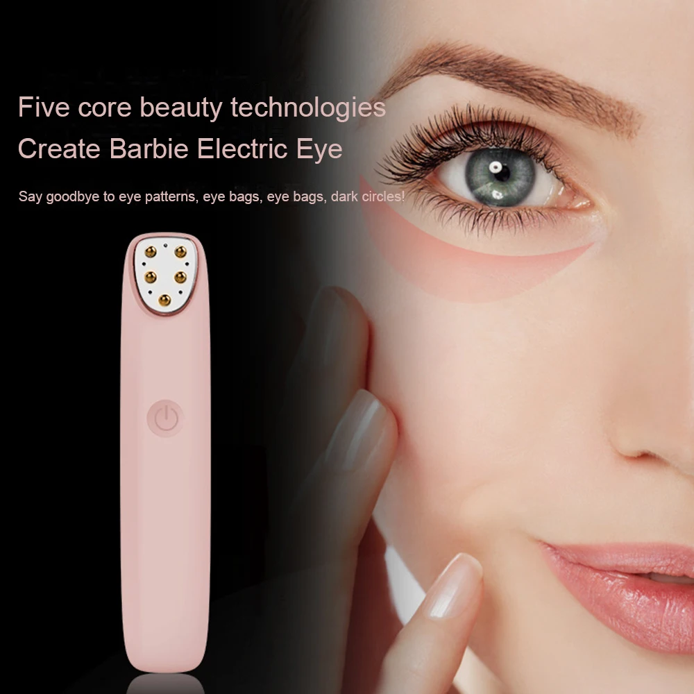 RF Radio Frequency Eye Massager Anti-Ageing Wrinkle Massager Portable Electric Device Dark Circle Facials Vibration Massage Pen