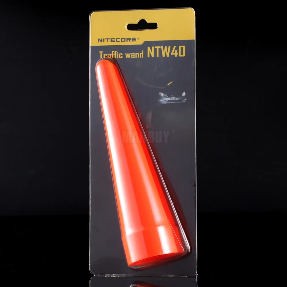 NITECORE NTW40 Led Light Diffuser Traffic Wand Cone Tip Suitable for The Flashlight with Head 40mm Portable Lighting Accessories