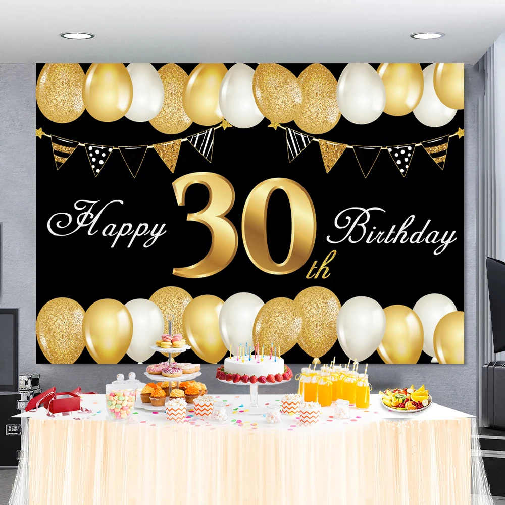 Laeacco 20 30 40 50th Sinh Nhật Bạc Thái Lấp Lánh Kim Cương Áo Chấm Bi Xanh Dương Hoàng Tử Ảnh Phông Nền Chụp Ảnh