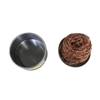 Cleaning Ball Desoldering Soldering Iron Mesh Filter Cleaning Nozzle Tip Copper Wire Cleaner Ball Metal Dross Box Clean Ball 6