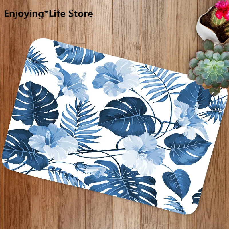 

New Product Printing Flannel Mat Bathroom Bathroom Water-absorbing Anti-skid Mat Living Room Home Decor Bathroom Set Rug