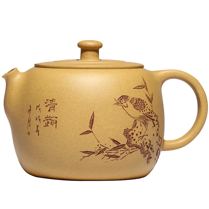 ★★the yixing pure manual recommended clear interest expression undressed ore gold period of mud kung fu with the teapot