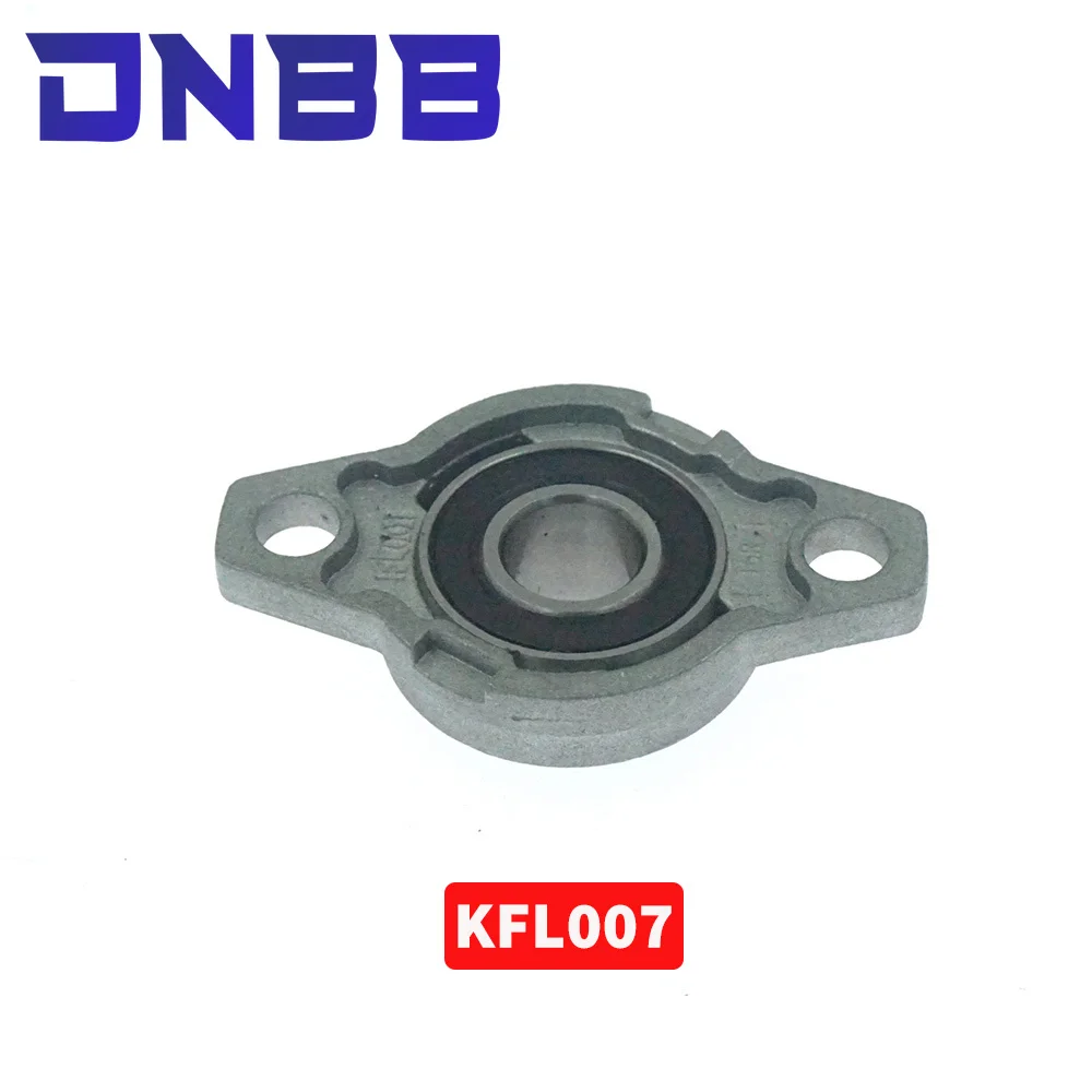 KFL007 2PCS Horizontal Vertical Bearing KFL07 Lead Screw Support Mounted Ball Pillow Zinc Alloy PillowBlock KFL007 35mm