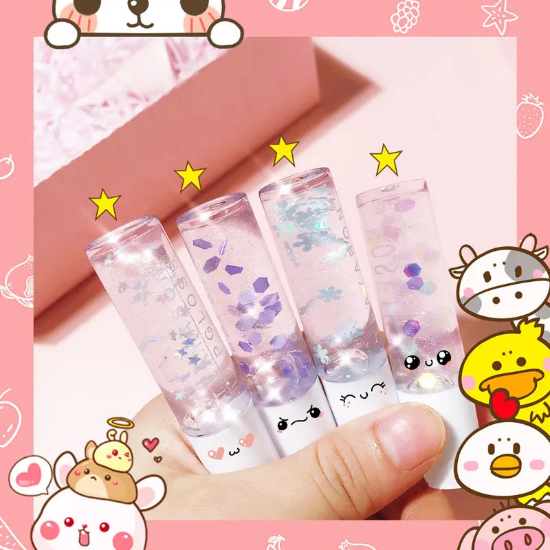 Lip Plumper Oil Colorless Sexy Cute Fruit Lip Balm Liquid Lipstick Waterproof Moisturizing Plumper Women Lip Gloss Lip Balm