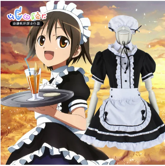 2022 schwarz Nette Lolita Maid Französisch Maid Kleid Mädchen Frau Amin Cosplay Kostüm Kellnerin Maid Party Bühne Kostüme S-5XL größen