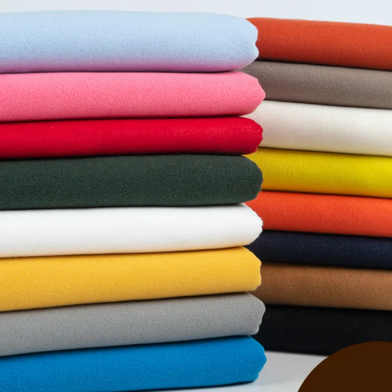 50x150cm Cashmere Coat Fabric Winter Imitation Wool Cloth Double-sided Fashion Solid Color Handmade Sewing For Women Coat