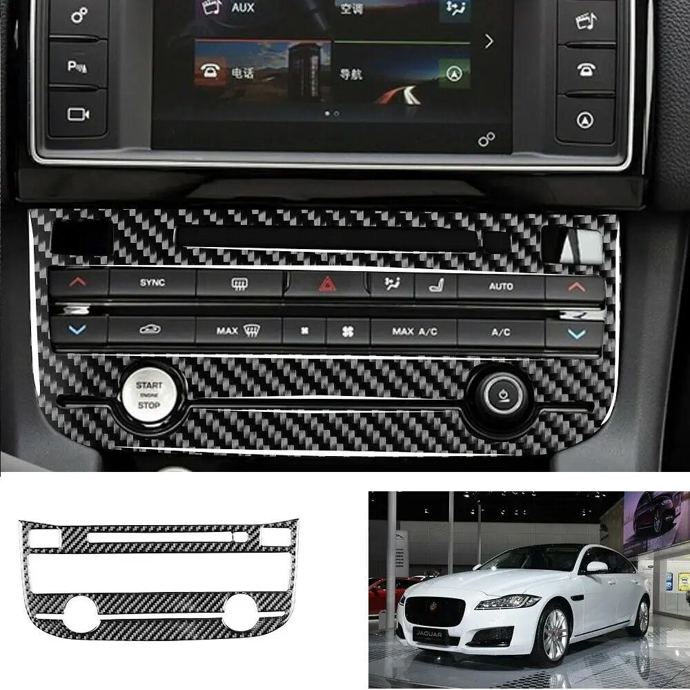 

Carbon Fiber Inner Air Conditioning Decorative Panel For Jaguar F-PACE XE XF XFL