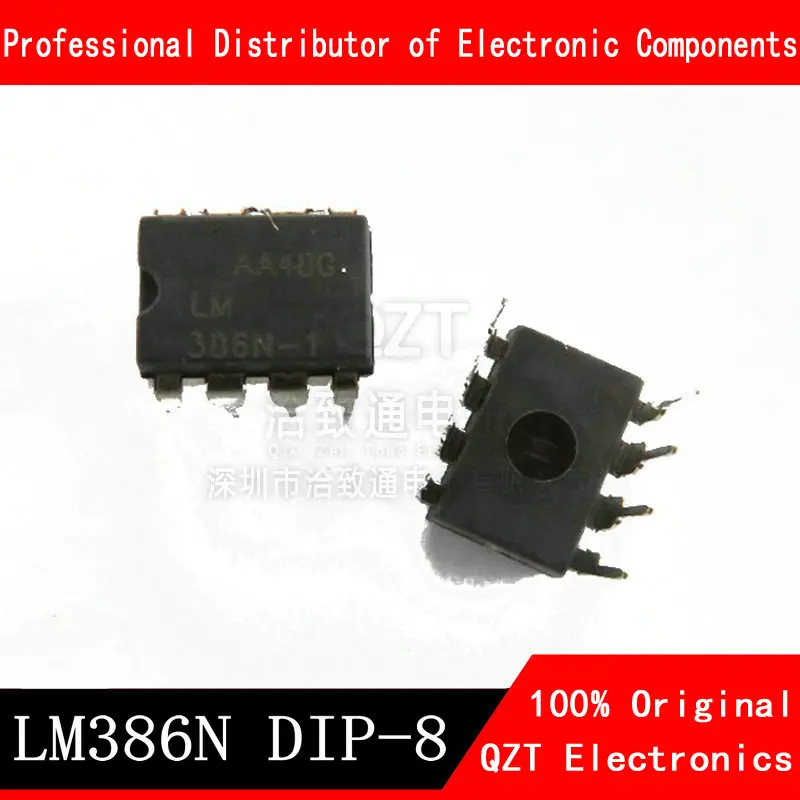 Circuit imprimé LM386N DIP8, 10 pièces, LM386 DIP LM386N-1, nouveau et original IC LM386-1