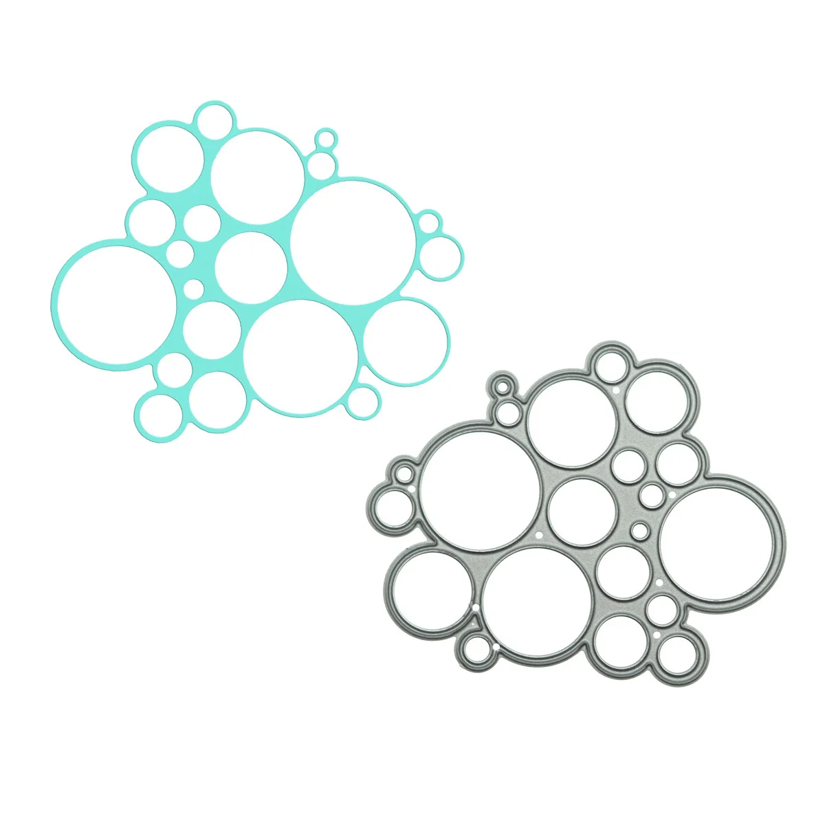 Circle Bubble Pattern Metal Cutting Dies Scrapbooking Handcraft Card Decorating Paper Art Work Clipart Cutter Mold