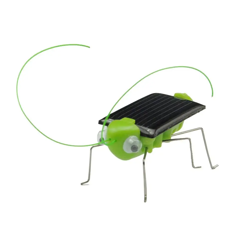 Wholesale Solar Grasshopper Insect Bug Moving Toy, Lovely funny Mini Solar toy  Insect Teaching Fun Gadget Toy Gift