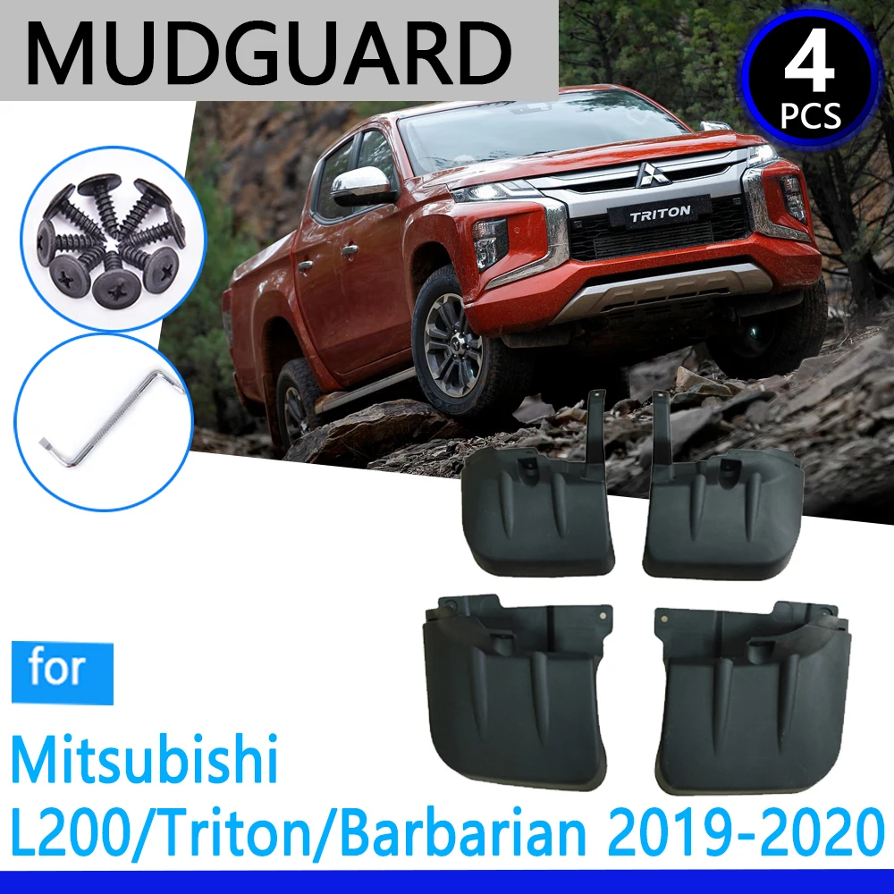 Mudguards fit For Mitsubishi L200 Triton Barbarian 2019~2020 Car Accessories Mudflap Fender Auto Replacement Parts