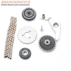 Motorcycle Cam Chain Gear Rebuild Kit for Honda Z50 CRF50 C70 CT70 CL70 SL70 S65 XL70 25H-82L 4 stroke