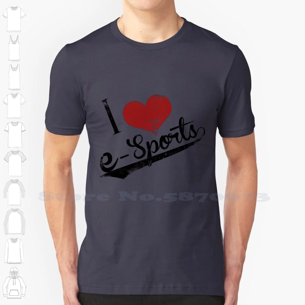 I Heart 100% Cotton T-Shirt 2 Ii E Sports Gg Glhf