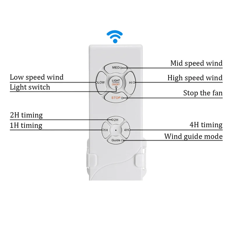 Lâmpada ventiladora de teto oufula, lâmpada vermelha invisível com controle remoto, led moderno para casa e sala de estar