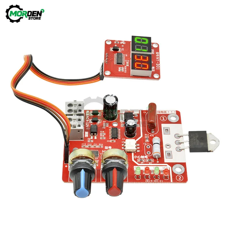 

100A Digital Spot Welder Machine Time Control Board Spot Welding Adjust Controller Panel Module Dropship