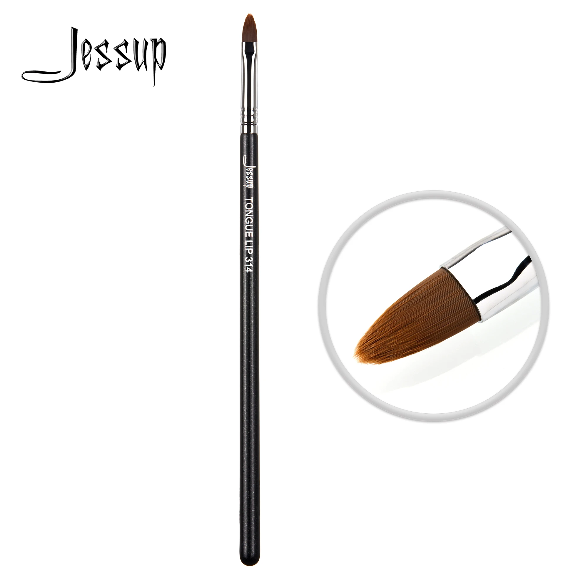 Jessup Lip brush Makeup Cat tongue shape Synthetic hair 314