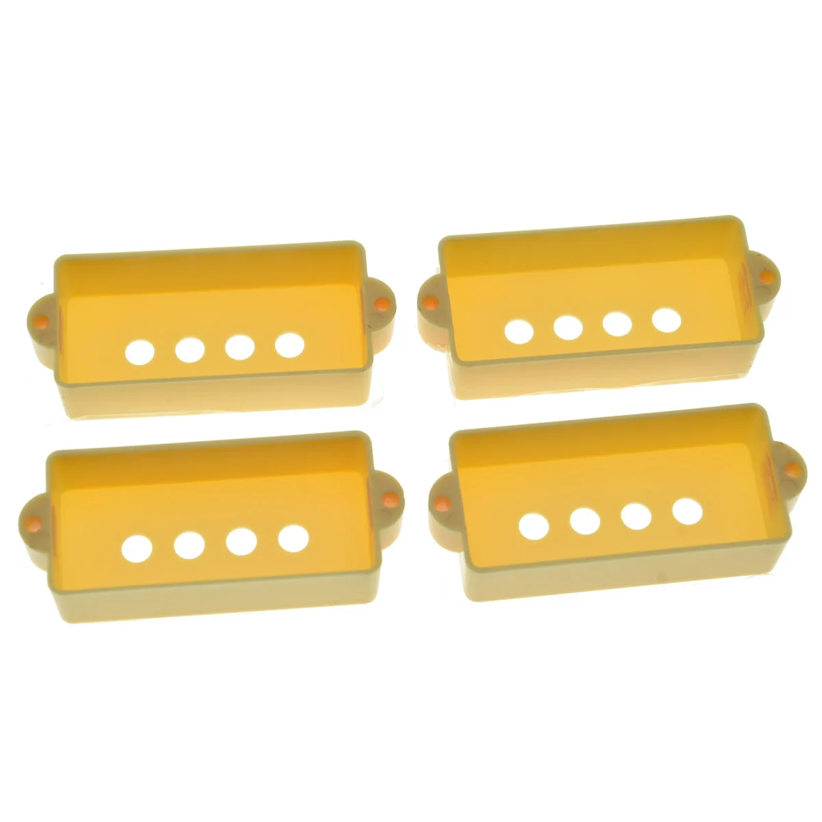 Dopro 4-Pack P Bass Pickup Covers 4 String Bass Pickup Covers for Precision Bass P Bass Black/White/Cream