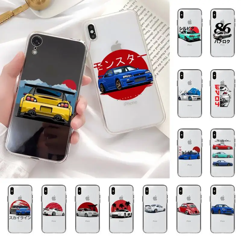 MaiYaCa car eat sleep JDM Phone Cases for iphone 13 11 12 pro XS MAX 8 7 6 6S Plus X 5S SE 2020 XR case